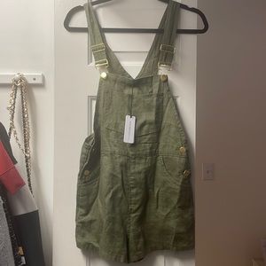 Linen overalls